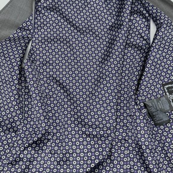 TED BAKER Men's Wool Modern Fit Vest Sz 42R Gray Purple - Picture 5 of 7
